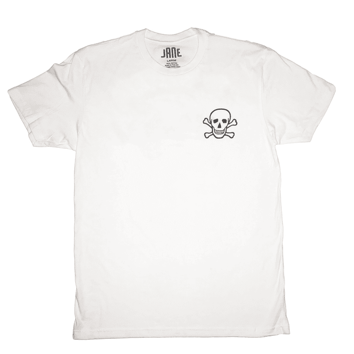 Jane Motorcycles - Bowery Street Short Sleeve T-Shirt in White - City Workshop Men's Supply Co.
