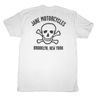 Jane Motorcycles - Bowery Street Short Sleeve T-Shirt in White - City Workshop Men's Supply Co.
