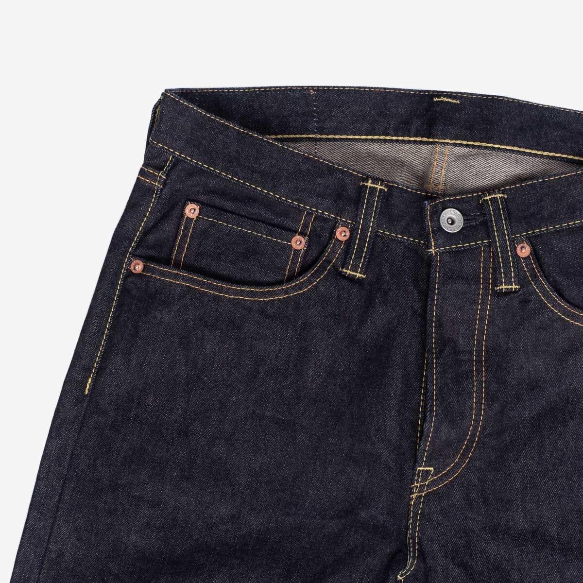 Iron Heart - IH-555S-142 - 14oz Selvedge Denim Super Slim Cut Jeans - Indigo - City Workshop Men's Supply Co.