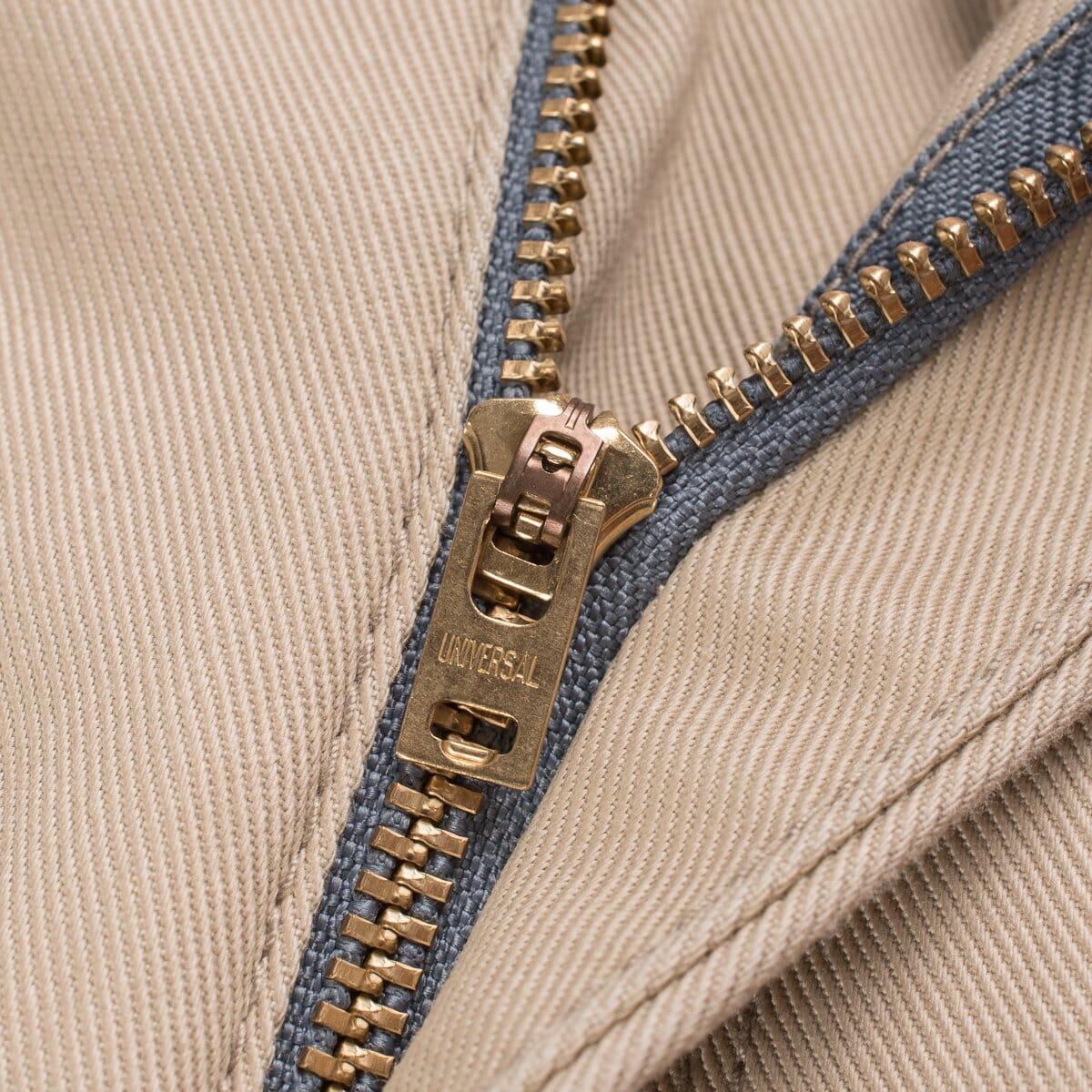 Iron Heart - IH-721 - 9oz Mercerised Selvedge Cotton Slim Tapered Chinos - Khaki - City Workshop Men's Supply Co.