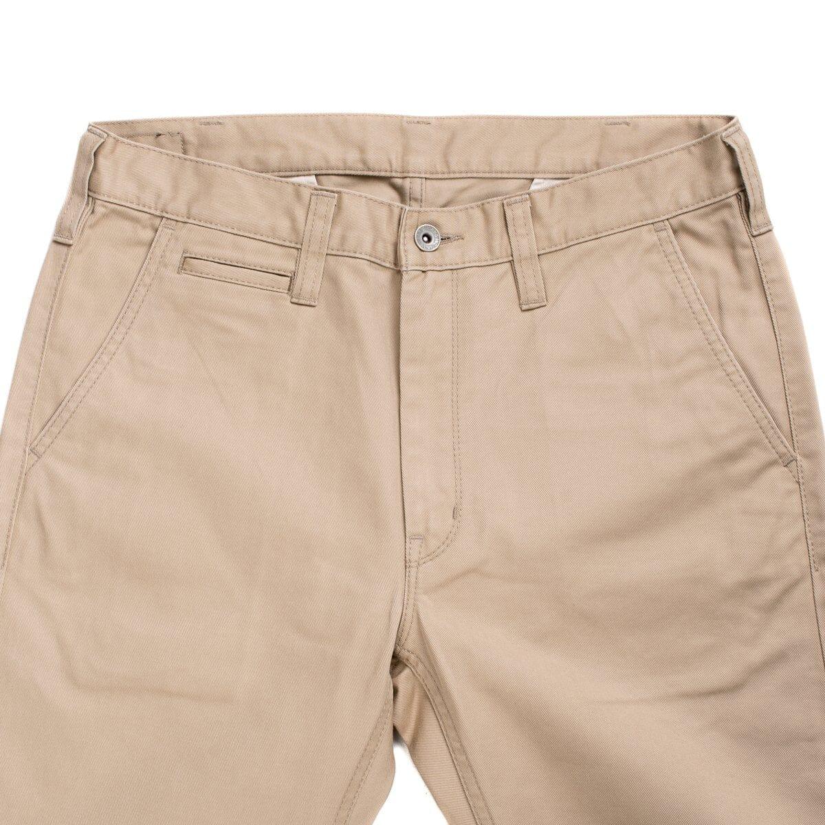 Iron Heart - IH-721 - 9oz Mercerised Selvedge Cotton Slim Tapered Chinos - Khaki - City Workshop Men's Supply Co.