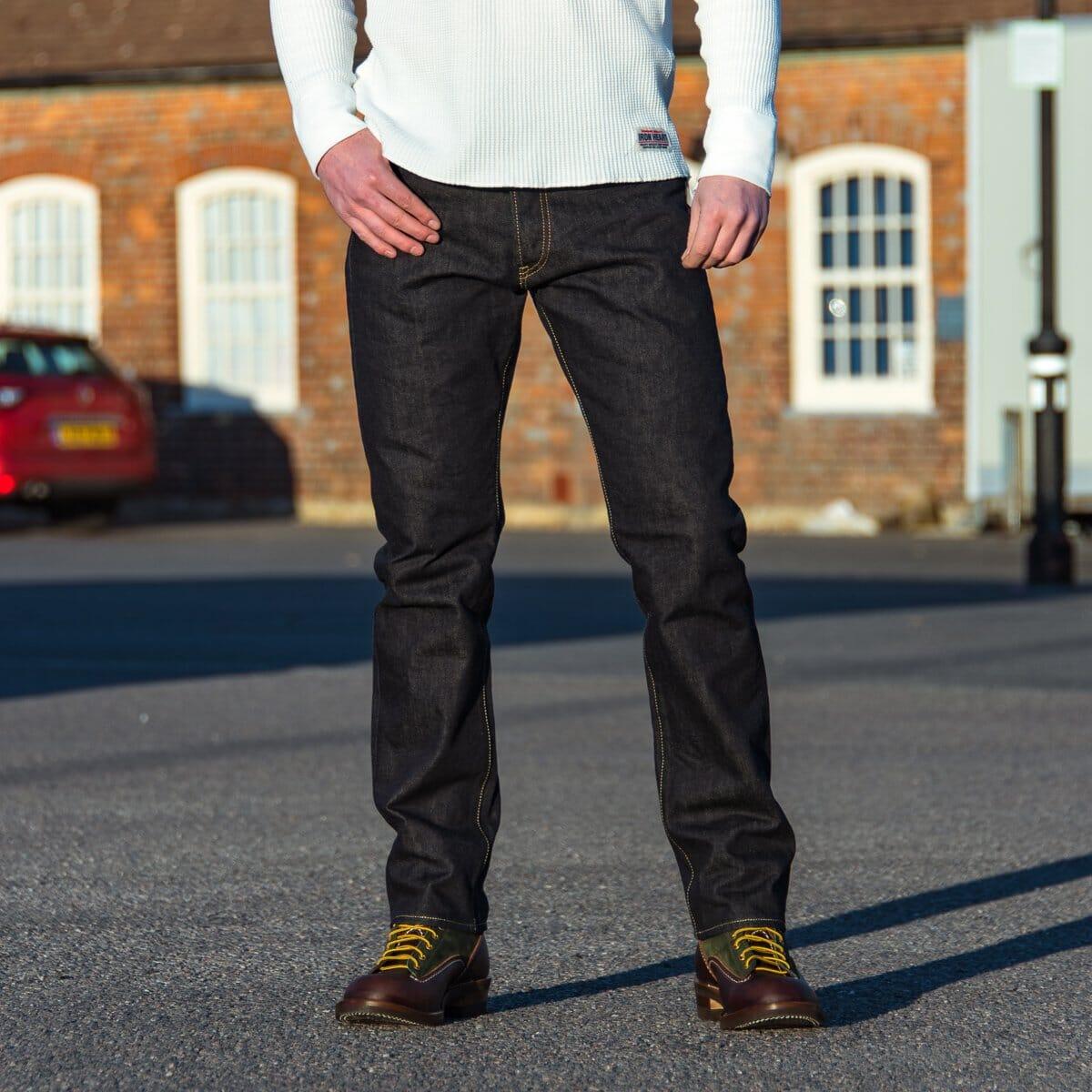 Iron Heart - IH-888S-142 - 14oz Selvedge Denim Medium/High Rise Tapered Cut Jeans - Indigo - City Workshop Men's Supply Co.