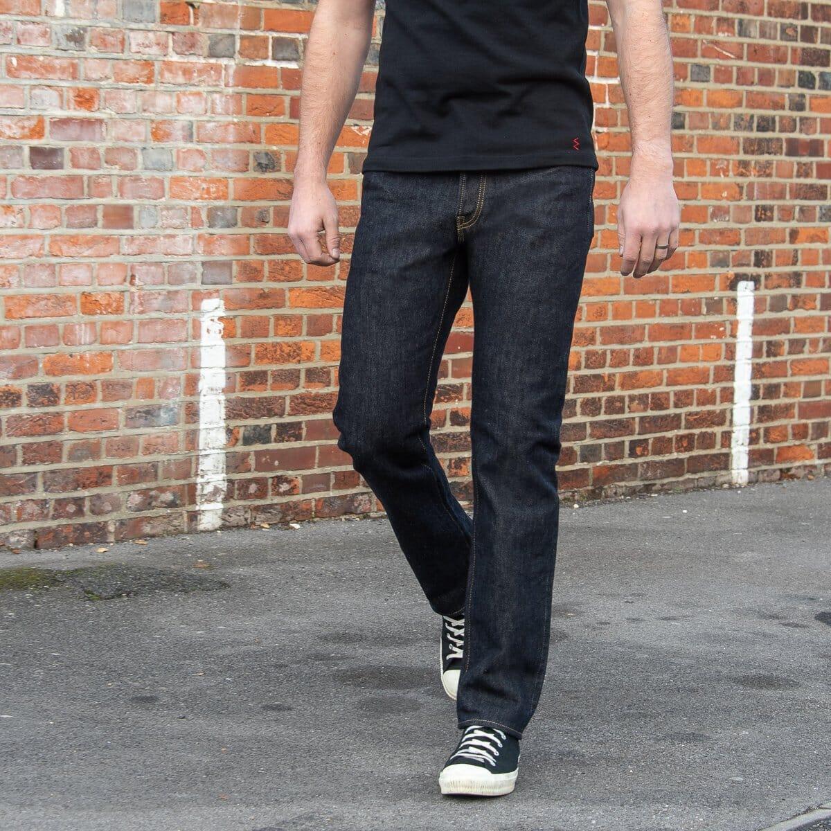 Iron Heart - IH-888S-21 - 21oz Selvedge Denim Medium/High Rise Tapered Cut Jeans - Indigo - City Workshop Men's Supply Co.
