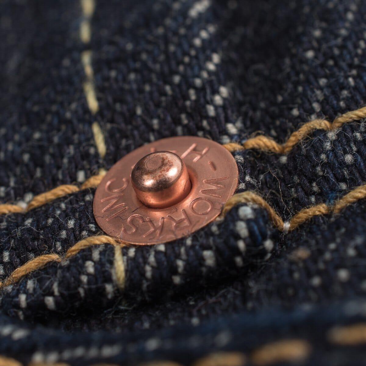 Iron Heart - IH-888S-21 - 21oz Selvedge Denim Medium/High Rise Tapered Cut Jeans - Indigo - City Workshop Men's Supply Co.