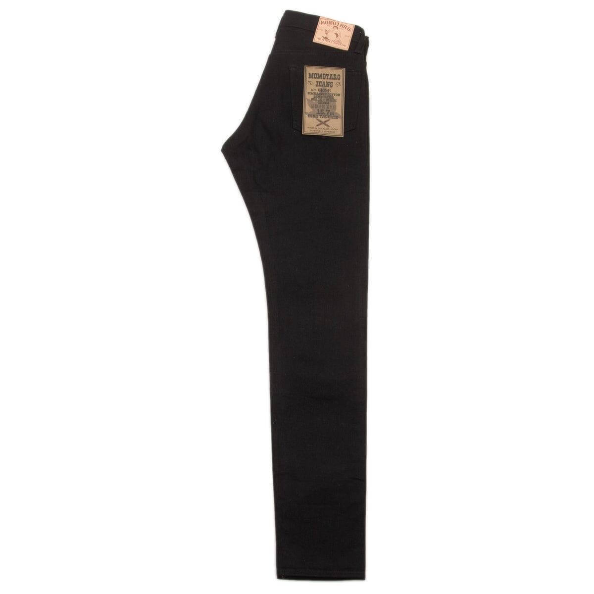 Momotaro Jeans - 0405-B 15.7oz Black Selvedge Denim - High Tapered Fit - City Workshop Men's Supply Co.