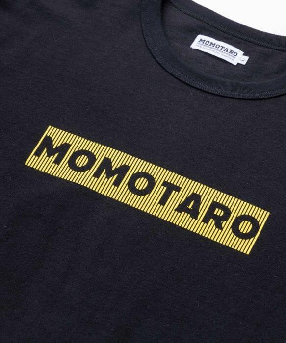 Momotaro Jeans - MTS0050M31 8.5OZ Box Logo T-Shirt in Black - City Workshop Men's Supply Co.