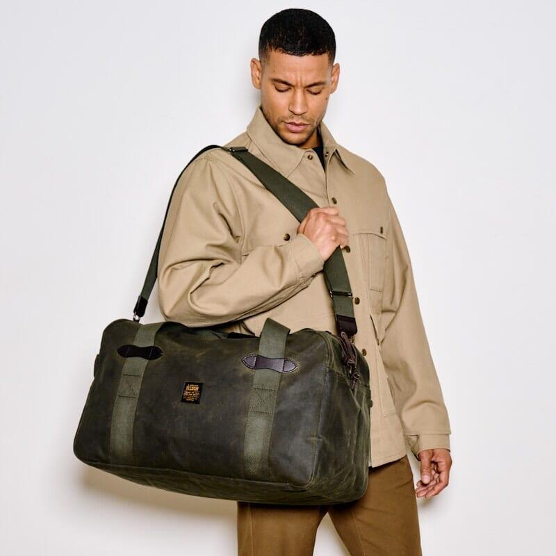 Filson - Medium Tin Cloth Duffle Bag in Otter Green - City Workshop Men's Supply Co.