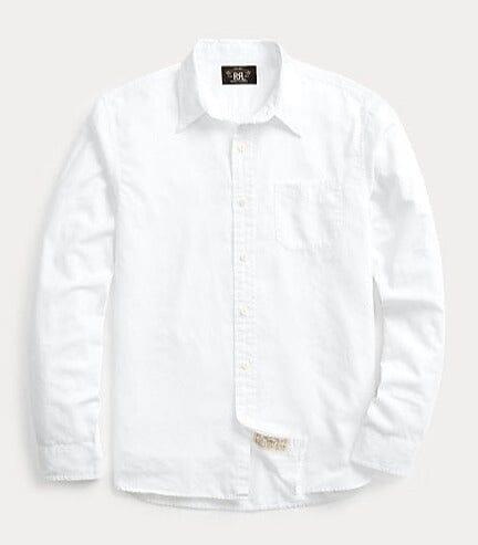 Double RL - Twill Workshirt in White - City Workshop Men's Supply Co.