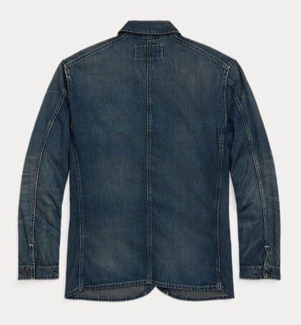 Double RL - Cotton-Linen Denim Engineer Jacket - Torrington Wash - City Workshop Men's Supply Co.