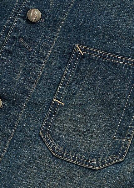 Double RL - Cotton-Linen Denim Engineer Jacket - Torrington Wash - City Workshop Men's Supply Co.