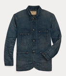 Double RL - Cotton-Linen Denim Engineer Jacket - Torrington Wash - City Workshop Men's Supply Co.