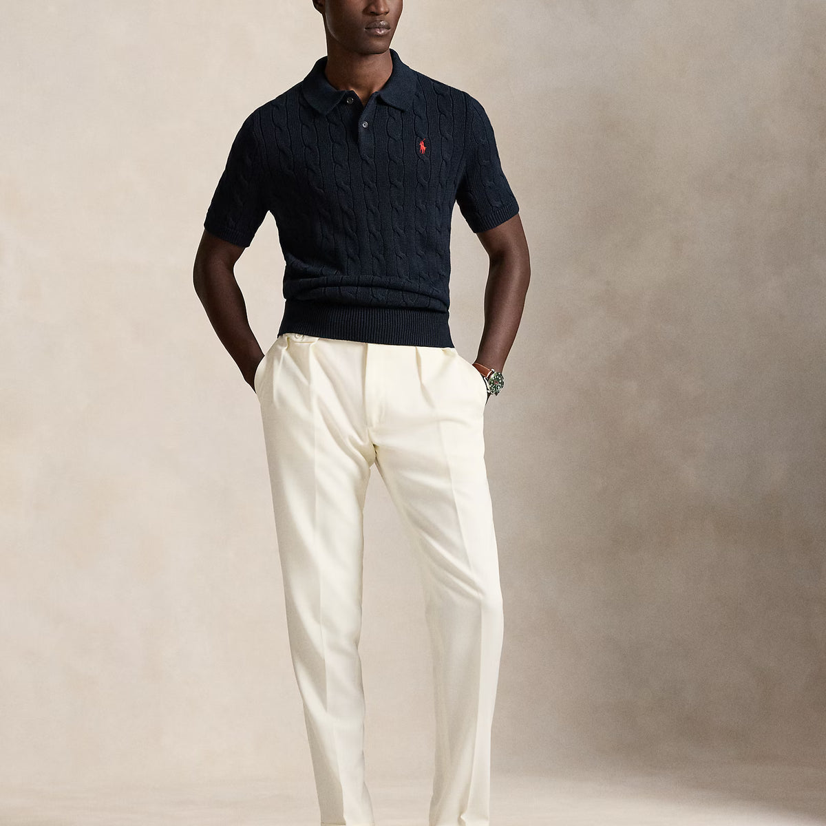 トップス H COTTON NYLON CORD POLO COLLAER KNIT トップス H COTTON NYLON CORD POLO COLLAER KNIT Shop Polo