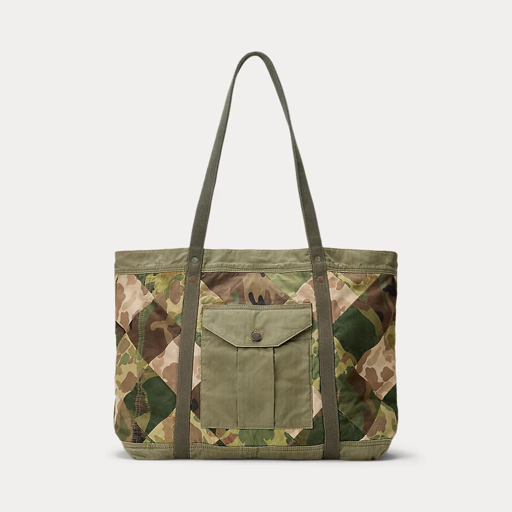 Double RL - Limited-Edition Patchwork Camo Tote - City Workshop Men's Supply Co.