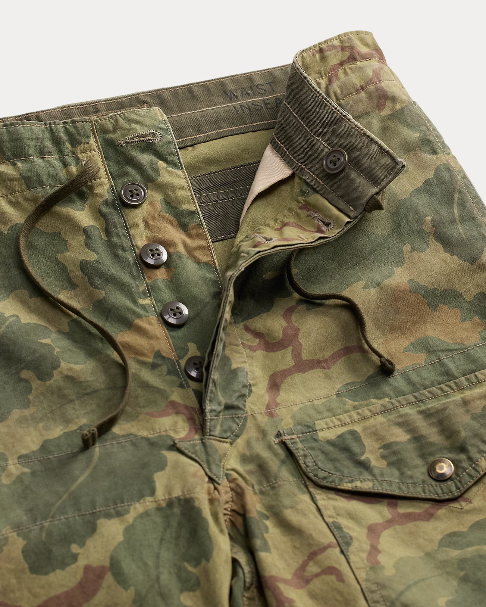 Double RL - Ranger Camo Poplin Cargo Pant - Olive Leaf Camo - City Workshop Men's Supply Co.