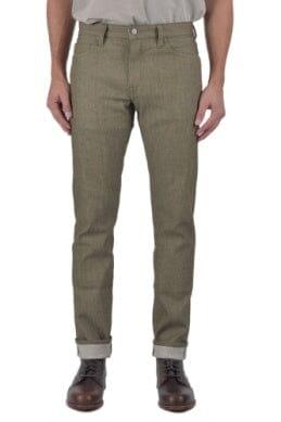 KATO - The Pen Slim - Dark Green Raw 10.5oz Selvedge - City Workshop Men's Supply Co.