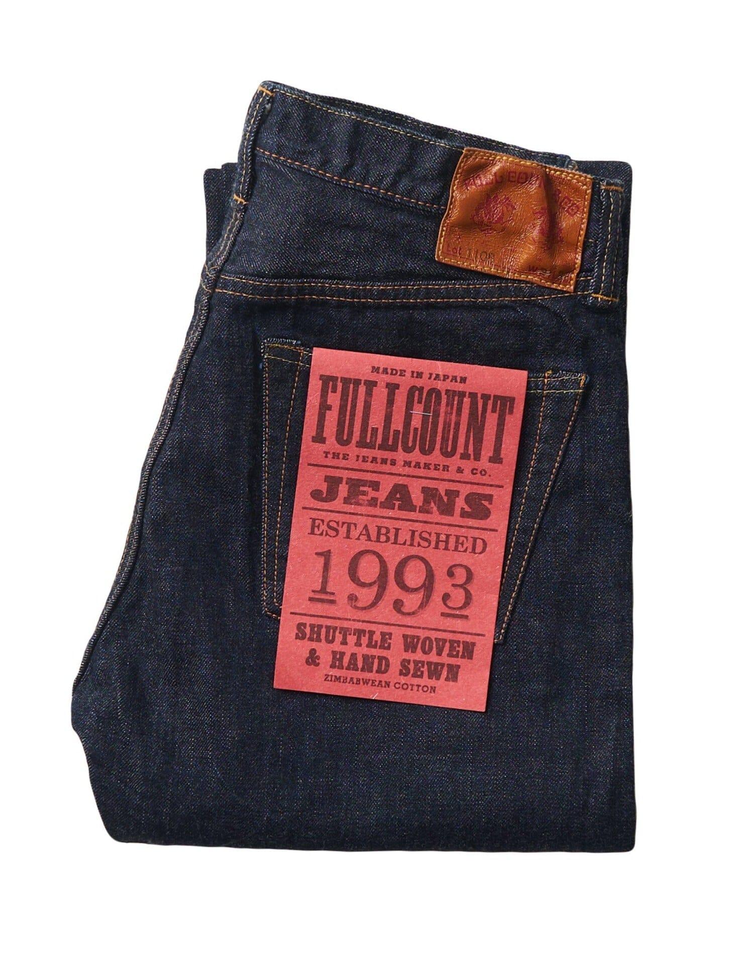 Full Count - 1108W - Slim Straight Denim - 13.7oz - City Workshop Men's Supply Co.