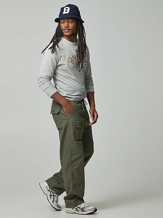 MEN'S LEE® X THE BROOKLYN CIRCUS® Drawstring Supply Pant in Muted Olive - City Workshop Men's Supply Co.