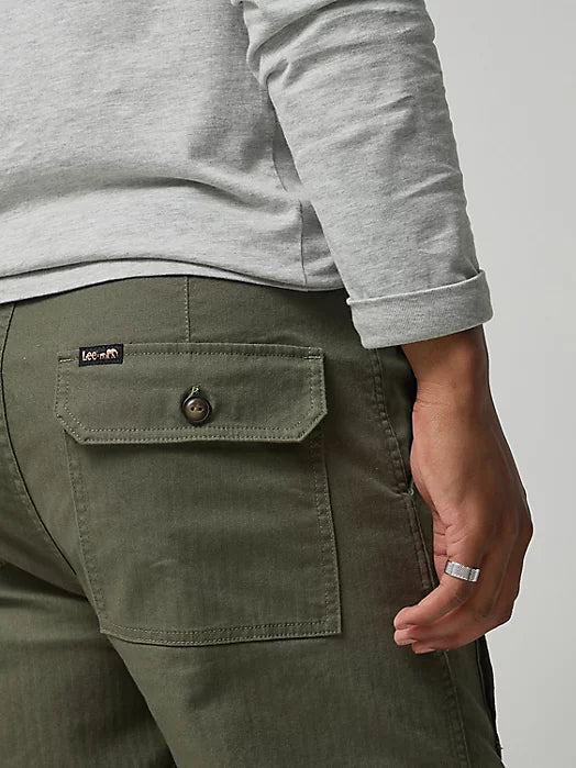 MEN'S LEE® X THE BROOKLYN CIRCUS® Drawstring Supply Pant in Muted Olive - City Workshop Men's Supply Co.