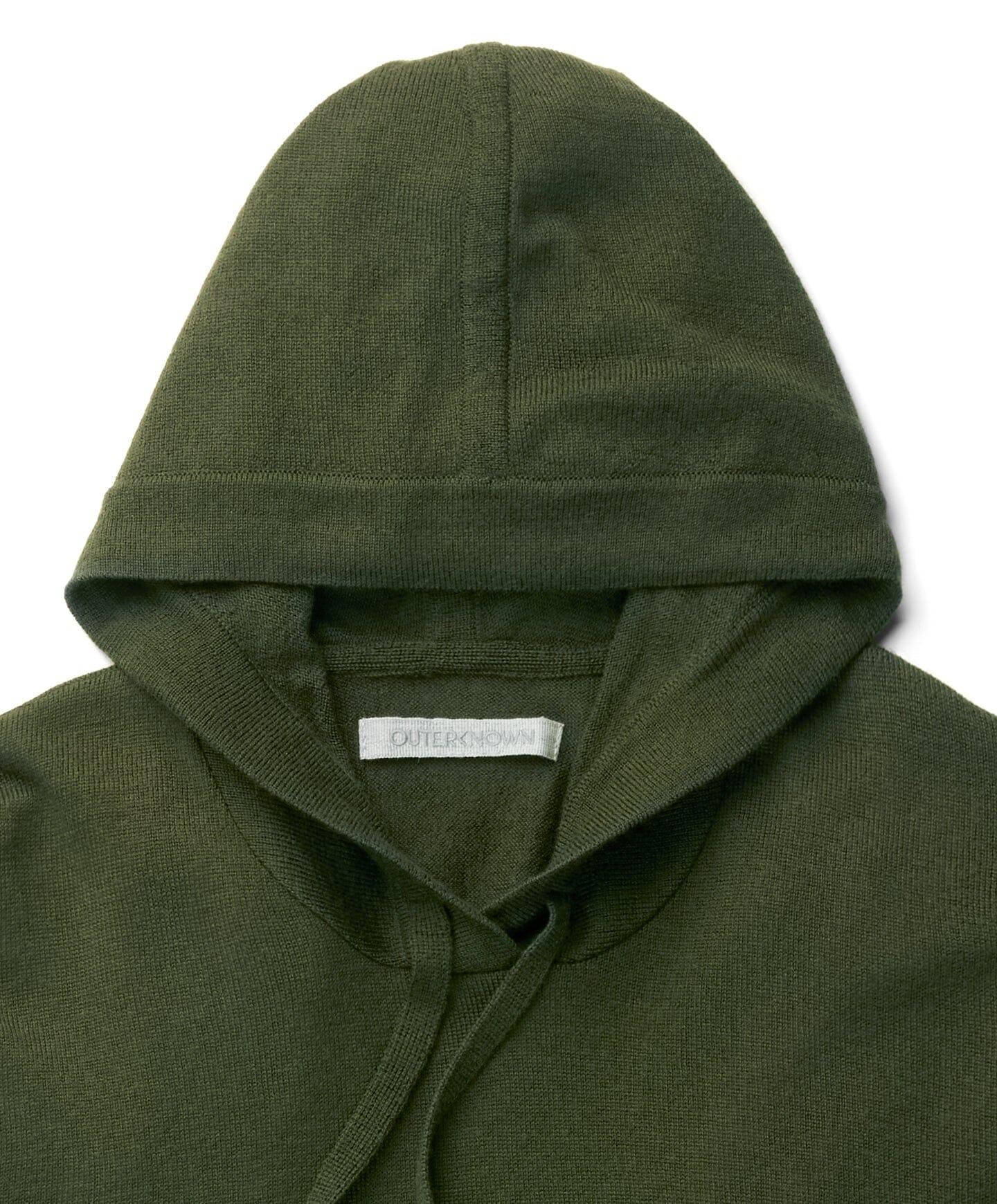 Outerknown - Morro Merino Hoodie - Dark Fatigue - City Workshop Men's Supply Co.