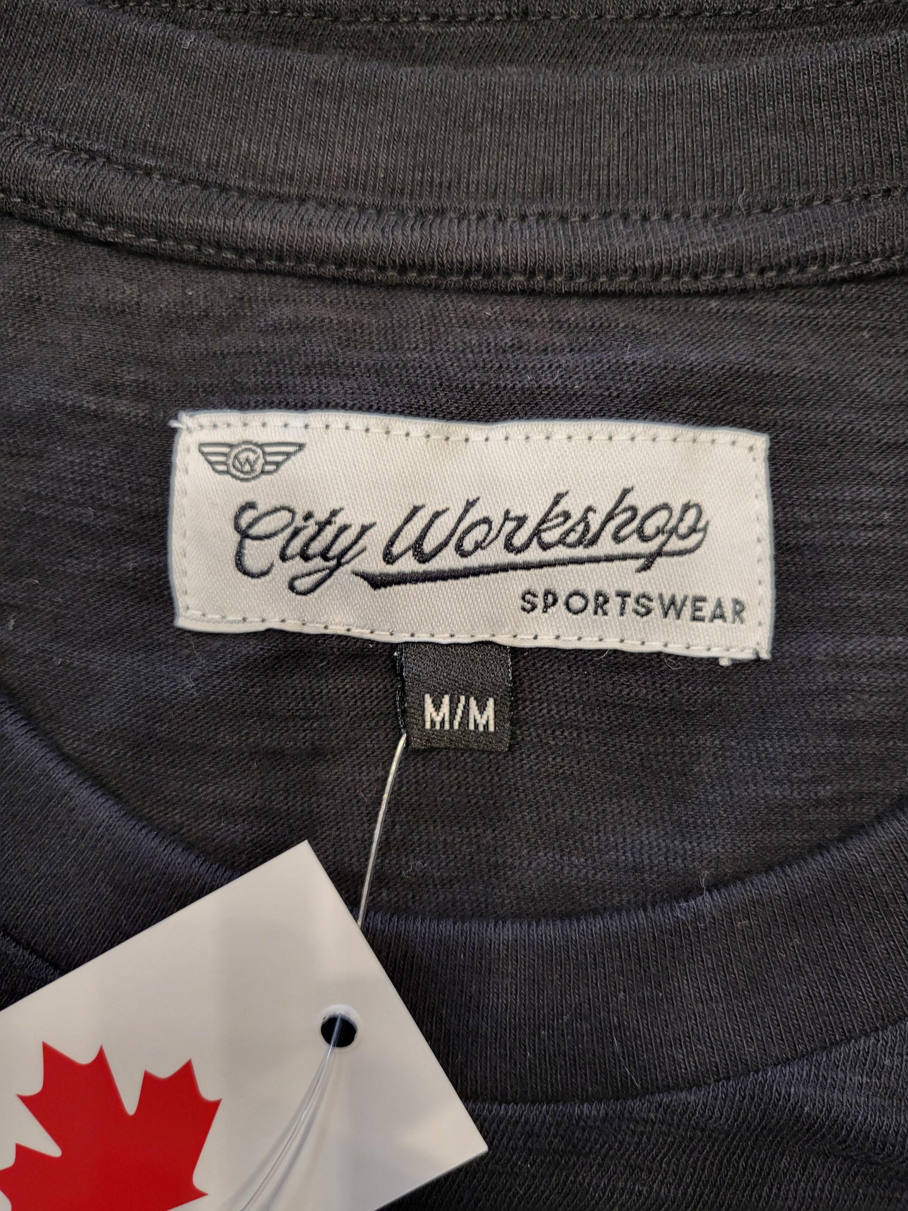 City Workshop "RAW DNM" Slub Tee in Black - City Workshop Men's Supply Co.