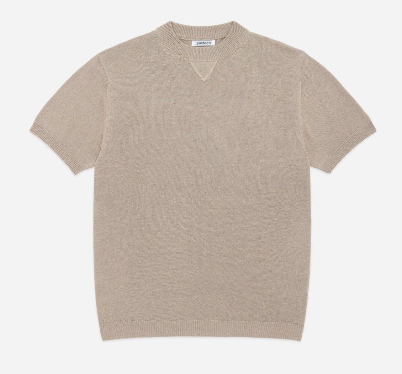 3sixteen - Knit T-Shirt in Tan - City Workshop Men's Supply Co.