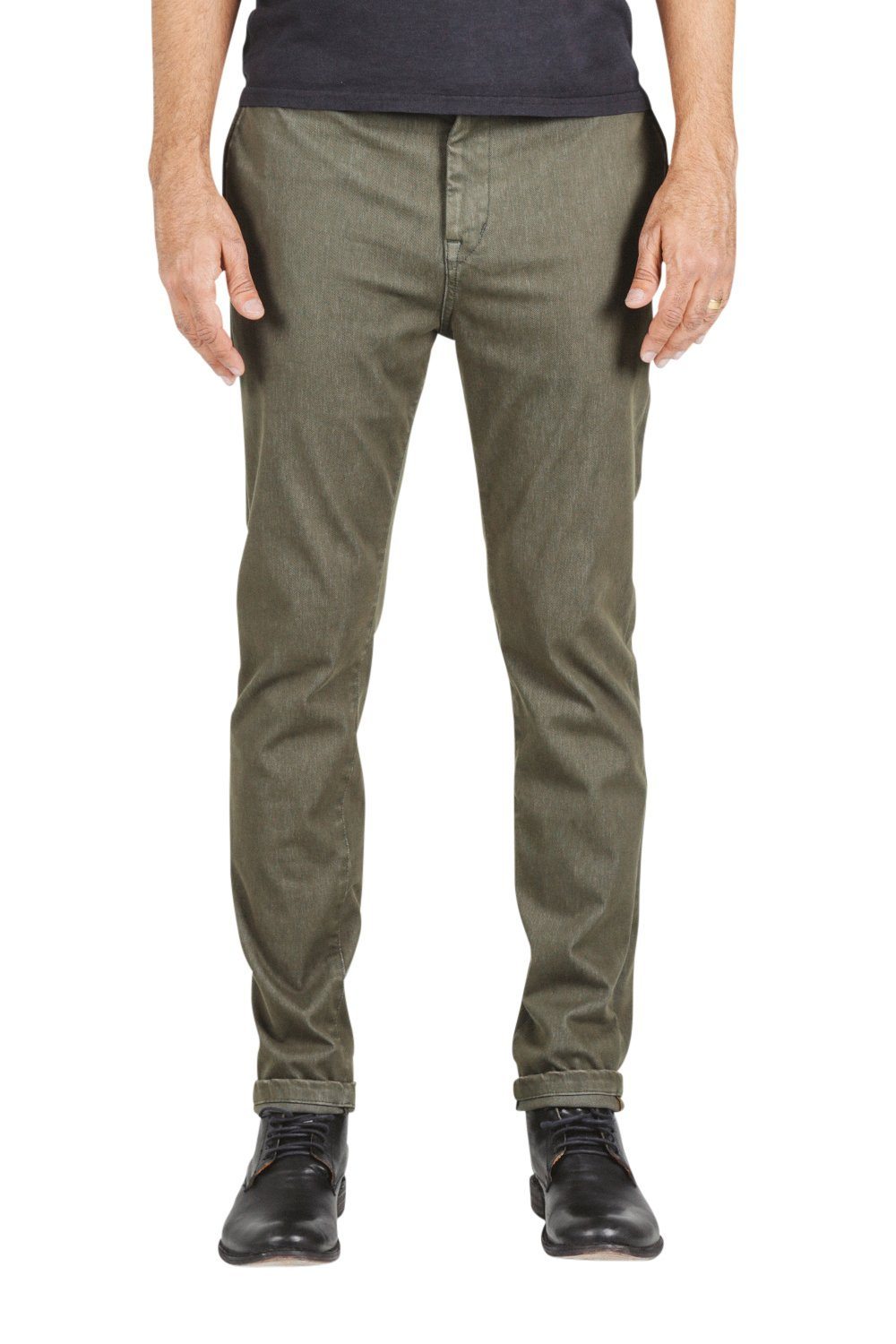 KATO' - The Axe Slim 11oz 4-Way Stretch French Terry - Military Green - City Workshop Men's Supply Co.