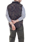 Schott NYC - Reversible Lightweight Quilted Down Filled Vest - Black/Camo - City Workshop Men's Supply Co.