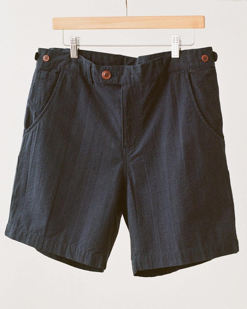 Corridor - Seersucker Classic Short - Navy - City Workshop Men's Supply Co.