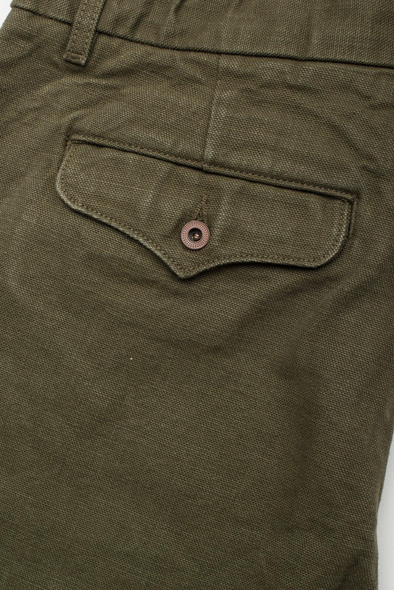 Freenote Cloth - Workers Chino Slim Fit 14oz Slub Army Green - City Workshop Men's Supply Co.