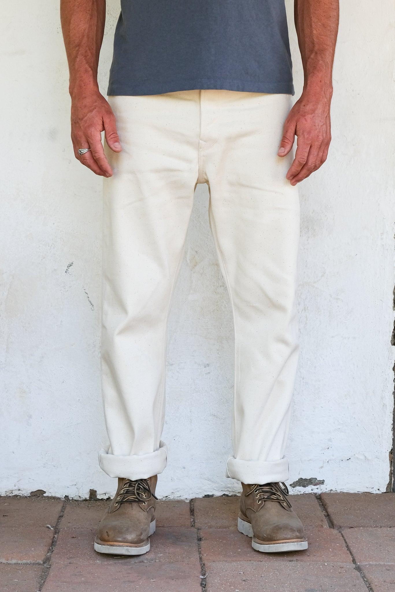 Freenote Cloth - Belford Straight 14oz Ecru Denim - City Workshop Men's Supply Co.