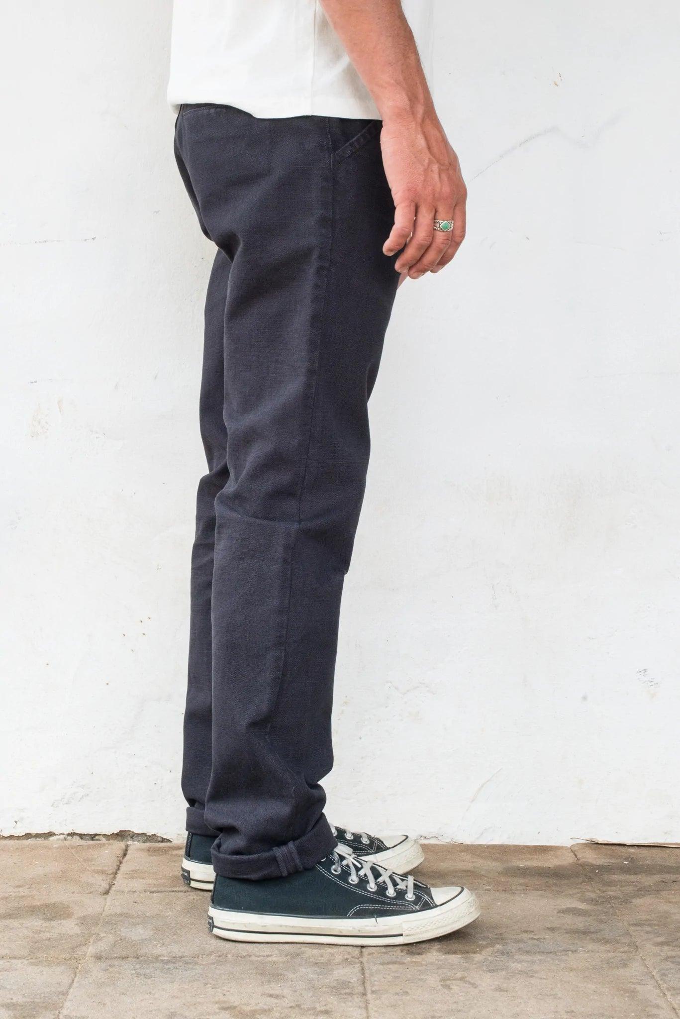 Freenote Cloth - Workers Chino Slim Fit 14oz Slub Black - City Workshop Men's Supply Co.