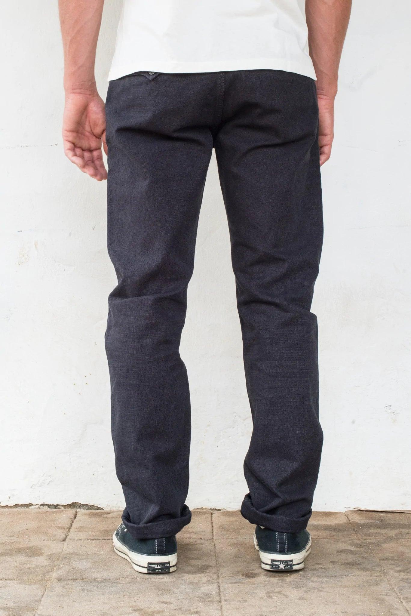 Freenote Cloth - Workers Chino Slim Fit 14oz Slub Black - City Workshop Men's Supply Co.