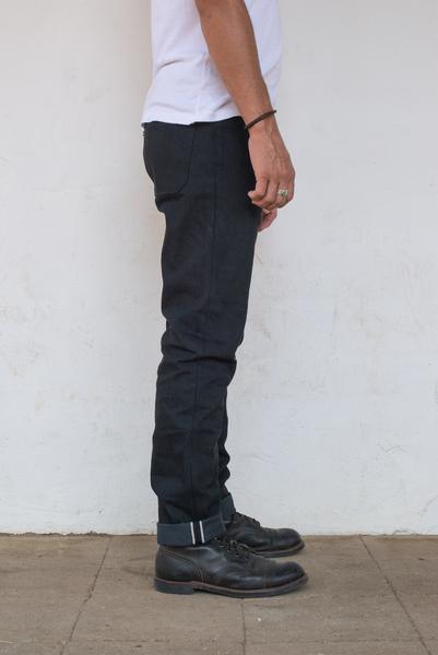 Freenote Cloth - Portola Taper Raw 14.25oz Black Grey Japanese Denim - City Workshop Men's Supply Co.