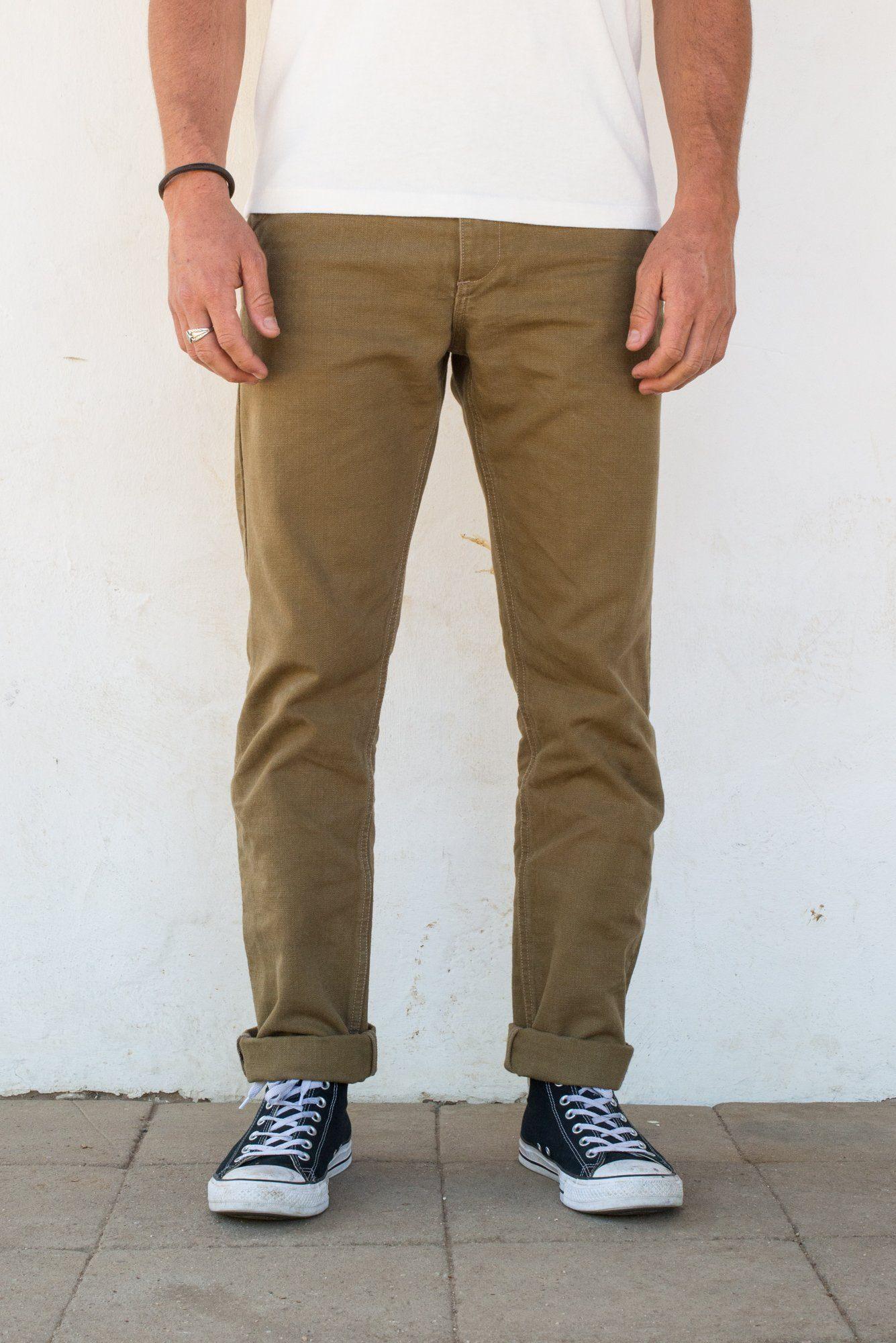 Freenote Cloth - Workers Chino Slim Fit 14oz Slub Tan - City Workshop Men's Supply Co.