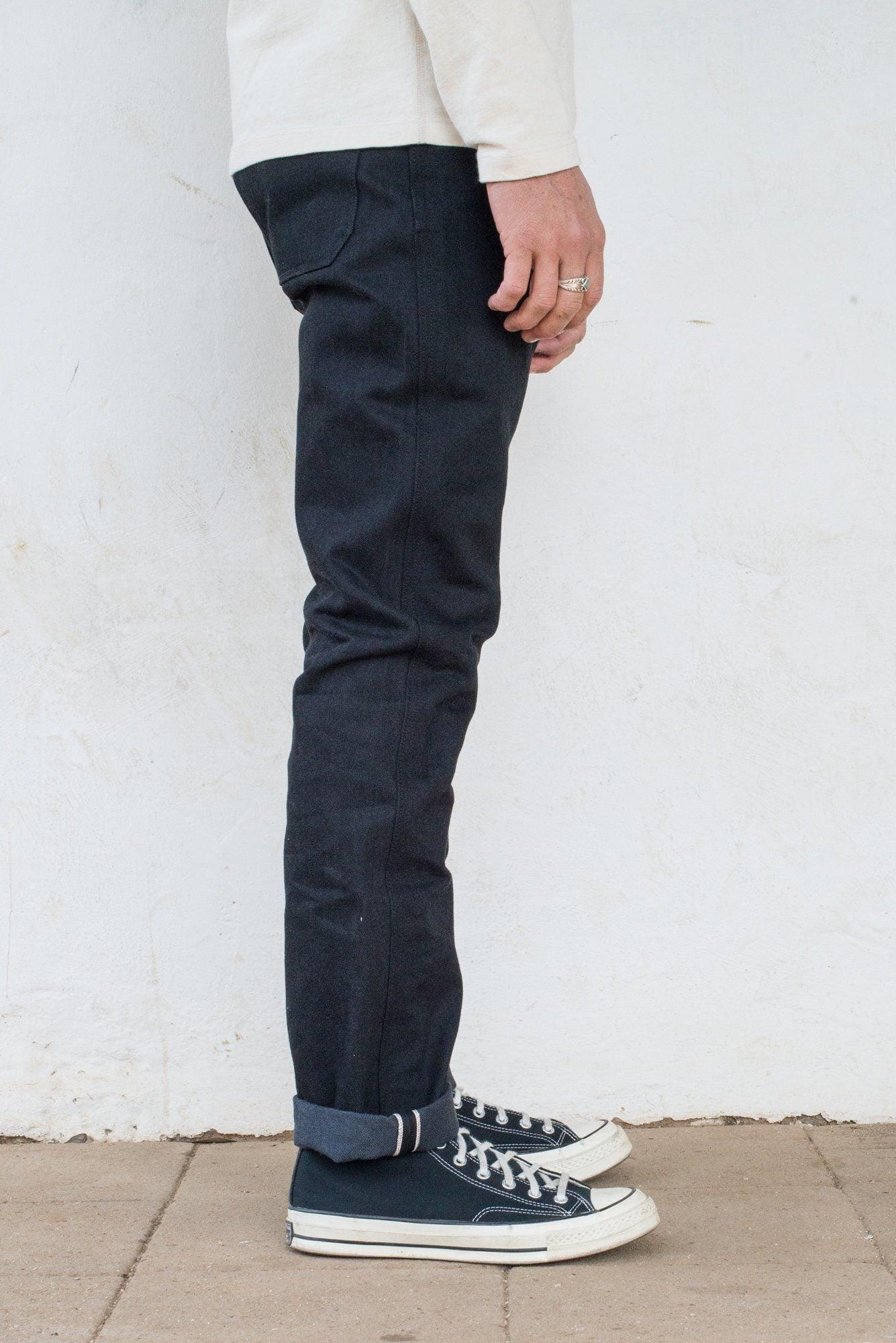 Freenote Cloth - Rios Raw 14.25oz Black Grey Japanese Denim - City Workshop Men's Supply Co.