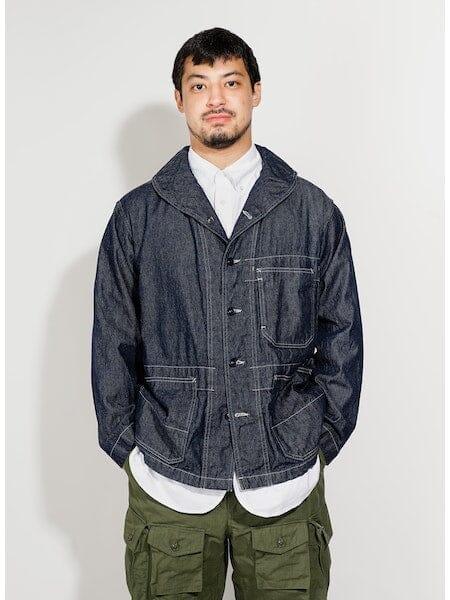 Engineered Garments - Shawl Collar Utility Jacket - Indigo Industrial 8oz Denim - City Workshop Men's Supply Co.