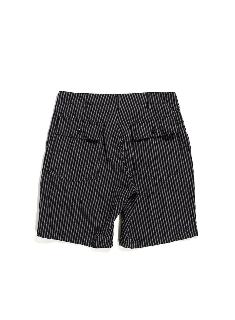 Engineered Garments - Fatigue Short Navy/Grey LC Stripe - City Workshop Men's Supply Co.