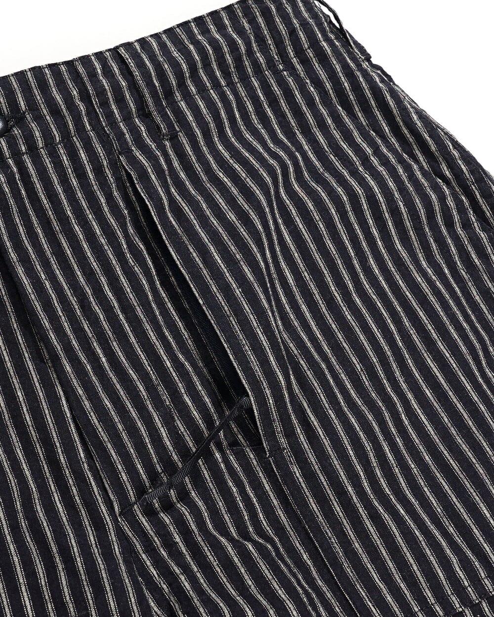 Engineered Garments - Fatigue Short Navy/Grey LC Stripe - City Workshop Men's Supply Co.