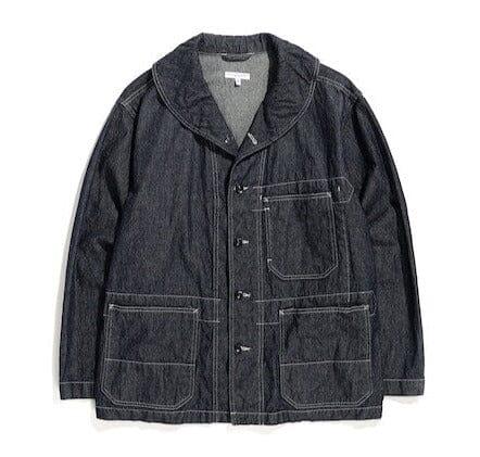 Engineered Garments - Shawl Collar Utility Jacket - Indigo Industrial 8oz Denim - City Workshop Men's Supply Co.