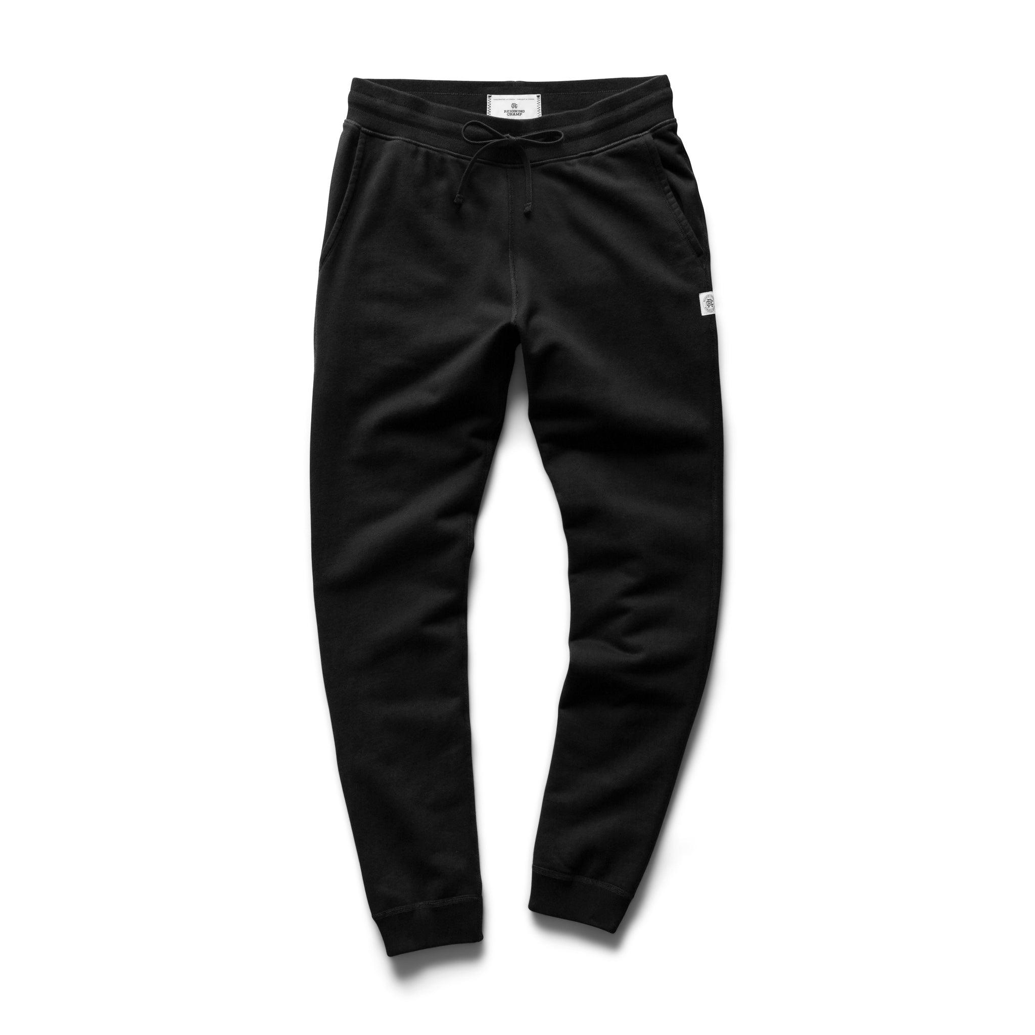 Reigning Champ - Lightweight Terry Slim Sweatpants - Black - City Workshop Men's Supply Co.