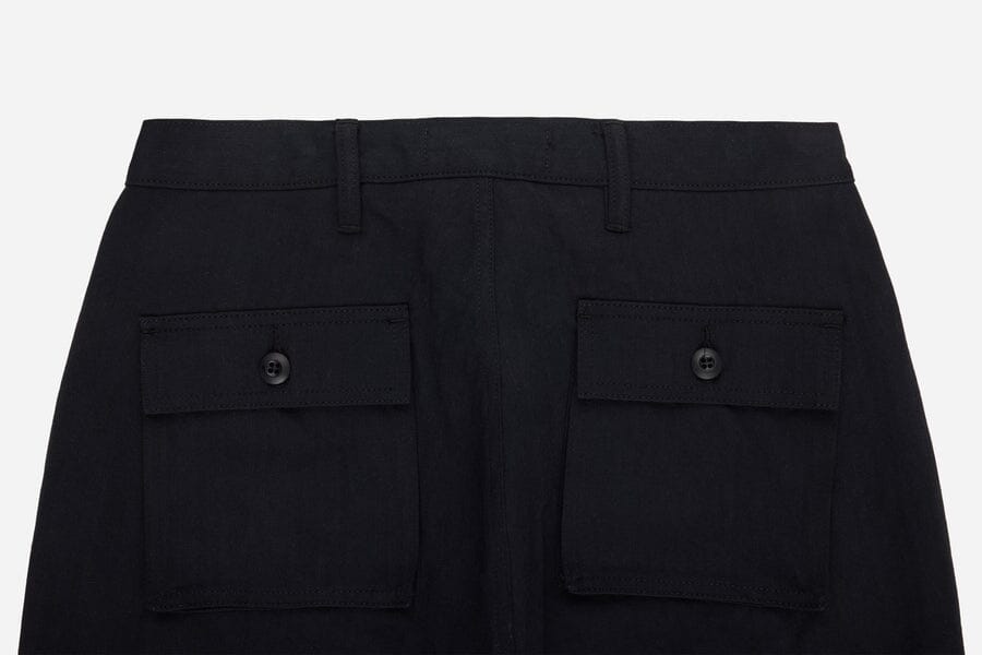 3sixteen - Fatigue Pants Black Washed HBT - City Workshop Men's Supply Co.