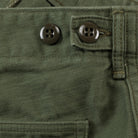 orSlow - 5032 Slim Fit Reverse Sateen Army Fatigue Pant in Olive - City Workshop Men's Supply Co.