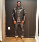 Freenote Cloth - FJ-2 Black/Tan Leather - City Workshop Men's Supply Co.