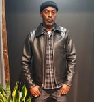 Freenote Cloth - FJ-2 Black/Tan Leather - City Workshop Men's Supply Co.