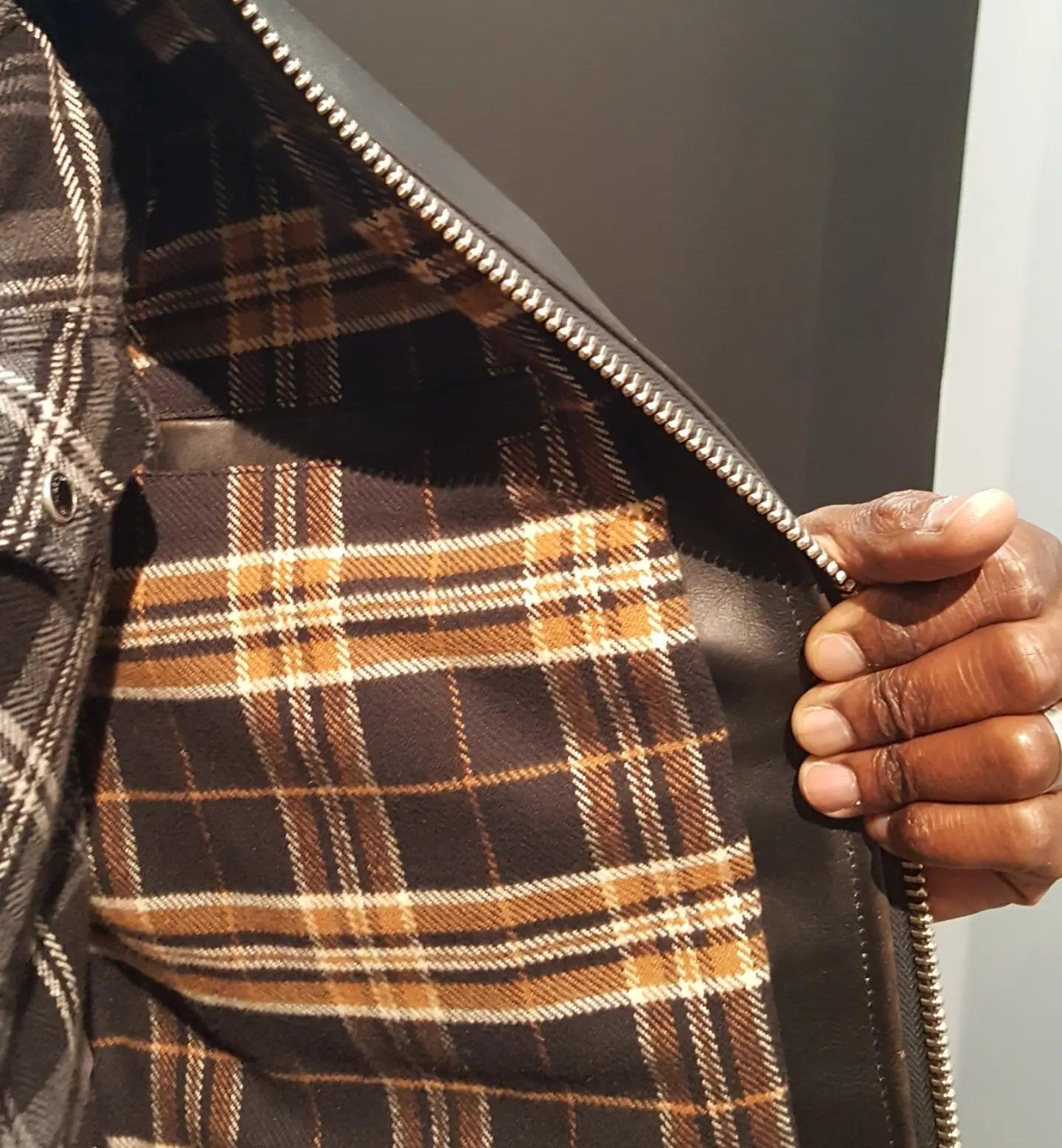 Freenote Cloth - FJ-2 Black/Tan Leather - City Workshop Men's Supply Co.