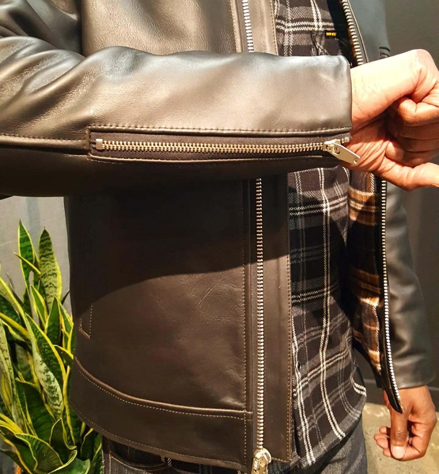 Freenote Cloth - FJ-2 Black/Tan Leather - City Workshop Men's Supply Co.