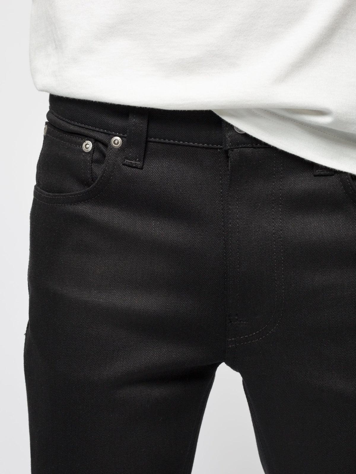 Nudie Jeans Co - Lean Dean Dry Everblack - City Workshop Men's Supply Co.