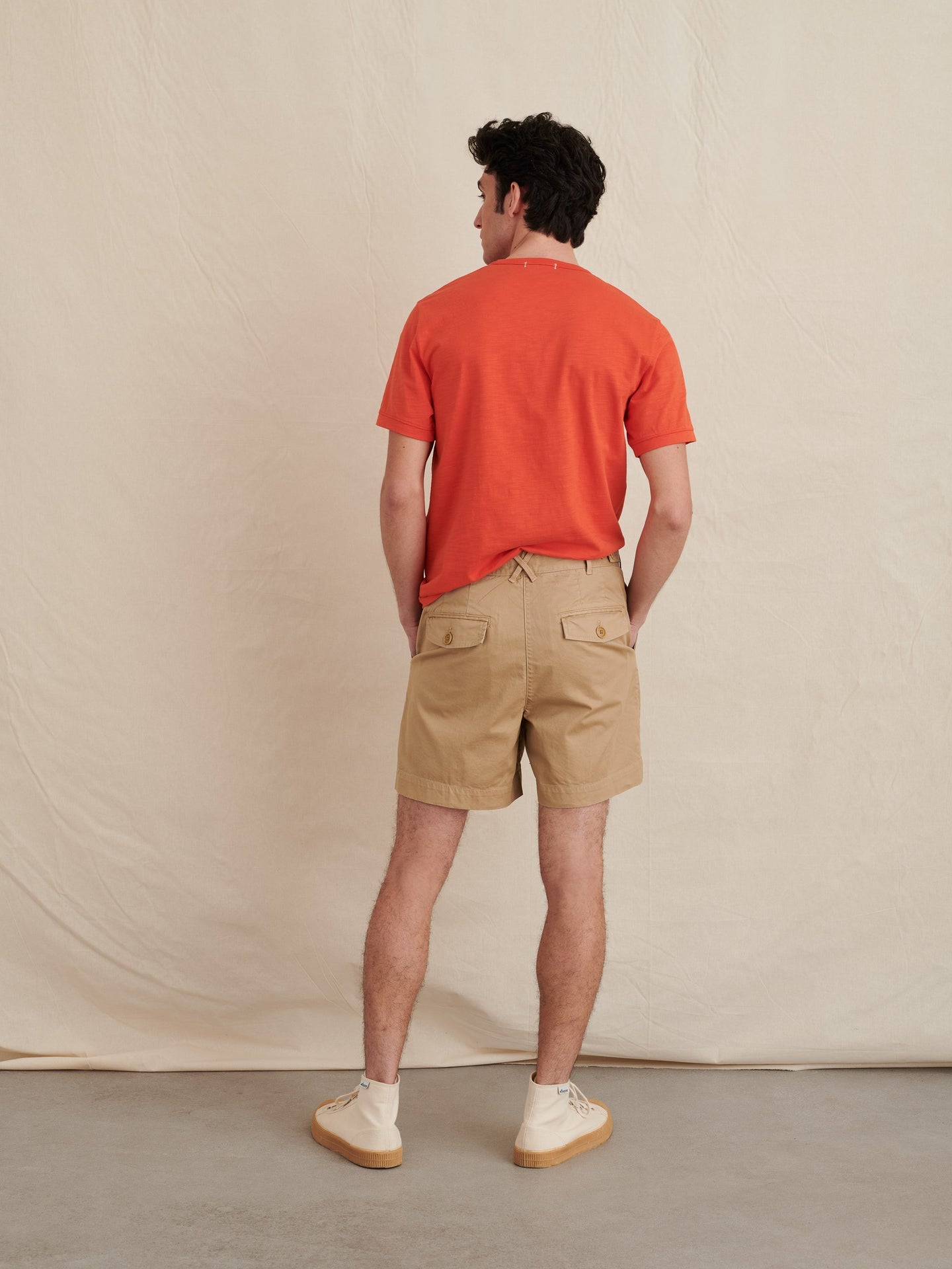 Alex Mill - Flat Front Shorts in Chino - Vintage Khaki - City Workshop Men's Supply Co.