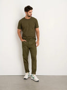 Alex Mill - Standard T-Shirt in Slub Cotton - Faded Deep Olive - City Workshop Men's Supply Co.