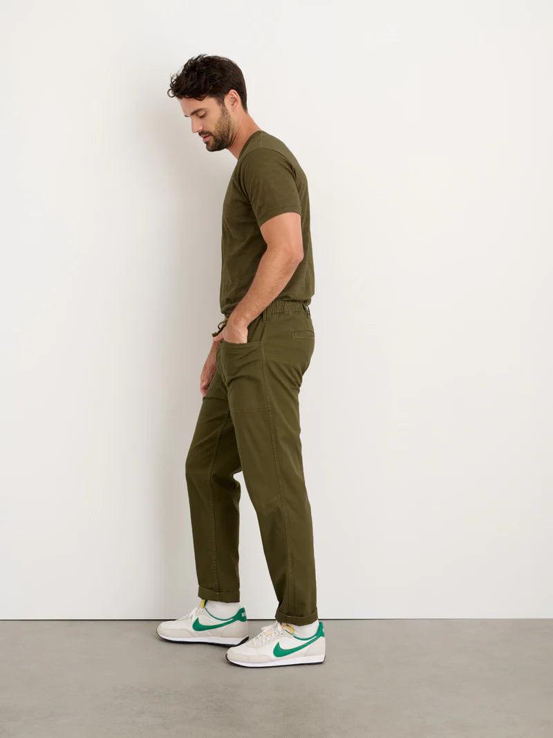 Alex Mill - Standard T-Shirt in Slub Cotton - Faded Deep Olive - City Workshop Men's Supply Co.